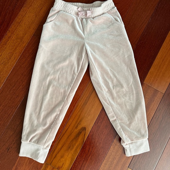 Children’s Place Light Pink Velvet Joggers - Picture 2 of 4